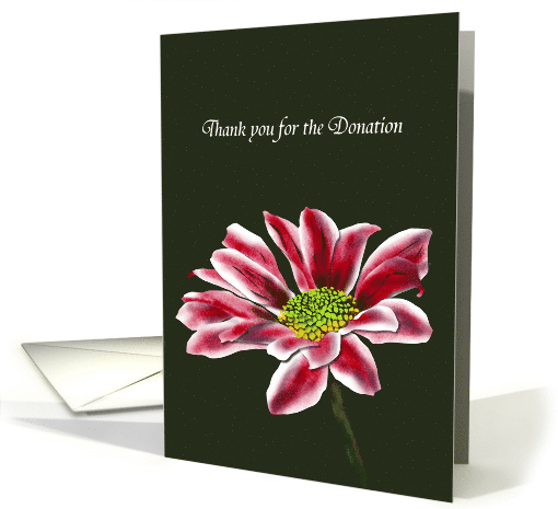 Thank You for Your Donation in Memory Of Daisy Flower card (976813)