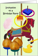 Funfair Birthday Party Invitation All The Fun Of The Fair card