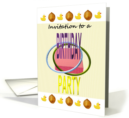 Funfair Birthday Party Invitation, All the fun of the fair card