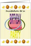 Funfair Birthday Party Invitation, All the fun of the fair card