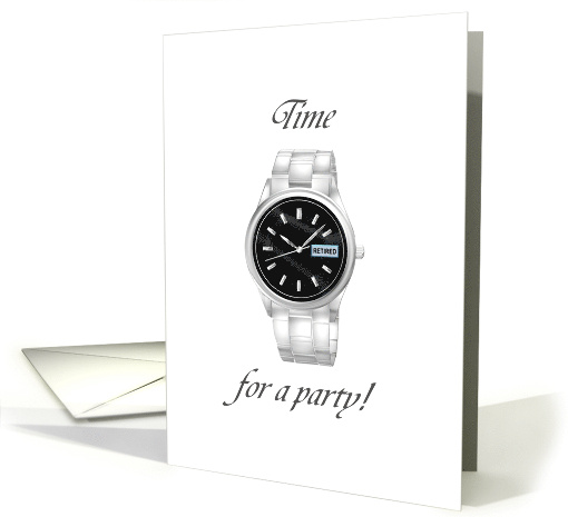 Invitation To Retirement Party Man's Wrist Watch card (981025)