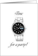 Invitation To Retirement Party Man’s Wrist Watch card