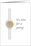 Invitation To Retirement Party Lady’s Wrist Watch card