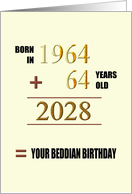 Beddian Birthday In 2024 Born 1962 62 Years Old Adding up Numbers card