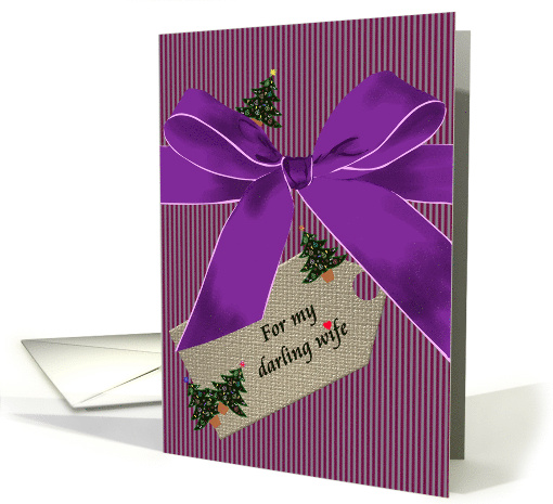 Christmas for Wife Gift Wrapped with Love card (982647)