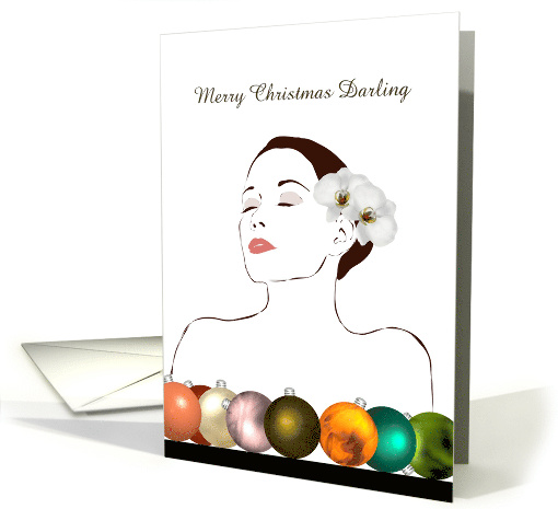 Christmas For Husband Wife Wth Eyes Closed And Looking Alluring card