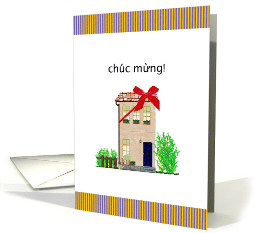 Congratulations in Vietnamese New house card (984409)