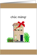 Congratulations in Vietnamese New house card
