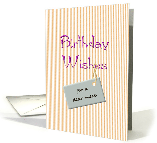 Birthday for Niece Warm Wishes card (984959)