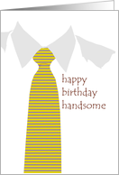 Birthday for Him, collar and tie card