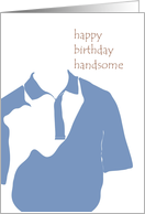 Birthday for Him, polo shirt card