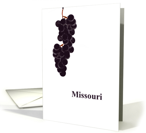 Missouri Grape State Fruit Symbol Blank card (986161)