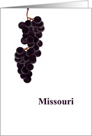 Missouri Grape State Fruit Symbol Blank card