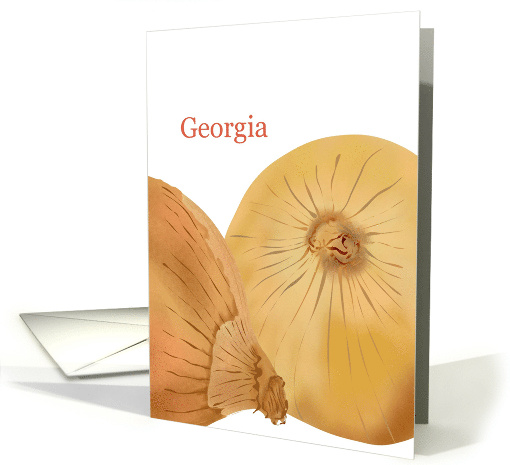 Georgia Sweet Onion State Vegetable Blank card (986345)