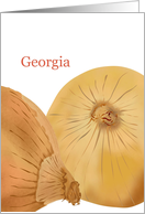 Georgia Sweet Onion State Vegetable Blank card
