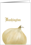 Washington Sweet Onion State Vegetable Blank card
