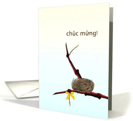Congratulations in Vietnamese New House Cozy Bird's Nest card (986795)