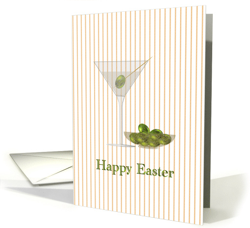 Easter Martini Decorated Olives card (989251)