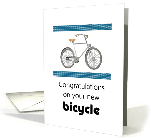 Congratulations on your new bicycle card (990117)