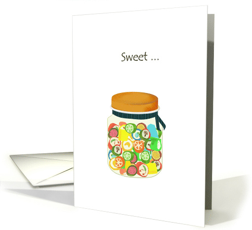 16th Birthday A Jar Of Colorful Rock Candy card (996555)