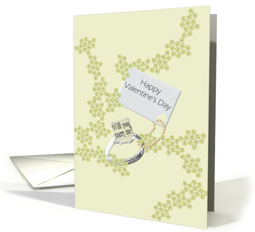 Valentine's Day proposal, Marry me solitaire ring card (997283)