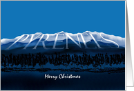 Pyrenees France Christmas card