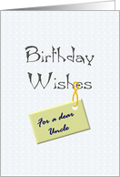 Birthday for Uncle Warm Wishes card