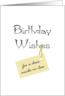 Birthday for Uncle-In-Law Warm Wishes card