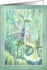 Meditation Green Garden Mystical Fairy by Molly Harrison card