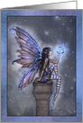 Little Blue Moon Fairy Fantasy Art by Molly Harrison card