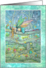 The Enchanted Forest Fairy and Mushrooms card