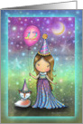 Sweet Birthday Girl with Cute Fox and Balloon for 12 Year Old card