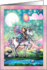 Fairy Princess and Unicorn Friend Birthday card