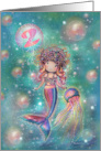 Magical Mermaid 2nd Birthday for Little Girl card