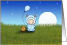 First Year Birthday Card - One Year Old - Cute Owl and Baby card