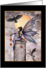 Autumn Raven - Lovely Fairy Card