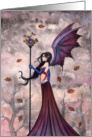 Heart of Autumn - Vampire - Gothic Fairy Card