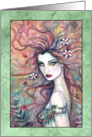 Blank Art Card - Goddess of Flowers Fairy card