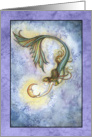 Blank Art Card - Mermaid with Moon card