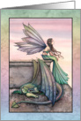 Blank card - Fairy and Dragon Art by Molly Harrison card