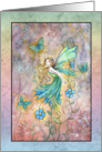 Blank Card, Any Occasion - Fairy and Butterflies card