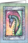 Thank You Card - Watercolor Dragon by Molly Harrison card