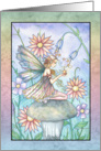 Birthday Card - Flower Fairy with Wishing Star card