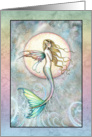 Blank card - Mermaid Leaping out of Sea card