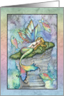 Thinking of You Card - Mermaid with Fish card