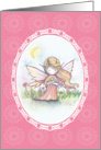 Thinking of You Card - Cute Fairy with Star card