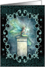 Thinking of You - A Light in the Dark - Fairy with Candle card