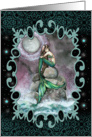 Blank Art Card - All Occasion, Any Occasion - Emerald Mermaid card