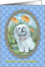 Thank You Groomer - Cute Maltese Dog card