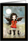 Halloween Cute Little Vampire Card - by Molly Harrison card